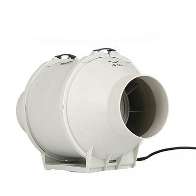 240V SAA Αθόρυβος 200mm Προσαρμογή Υδροπονική Μαύρη Μεικτή ροή Φαν τοίχος