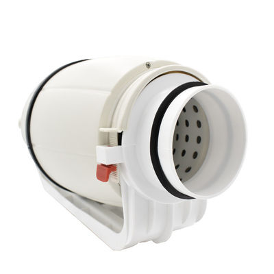 240V SAA Αθόρυβος 200mm Προσαρμογή Υδροπονική Μαύρη Μεικτή ροή Φαν τοίχος
