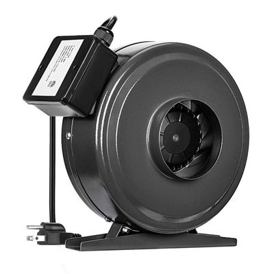 Υψηλή ροή αέρα 6 ιντσών Inline Duct Fan Exhaust Booster Fan για υδροπονική αυξητική σκηνή λευκό