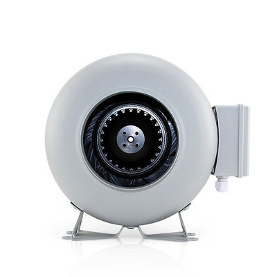 Υψηλή ροή αέρα 6 ιντσών Inline Duct Fan Exhaust Booster Fan για υδροπονική αυξητική σκηνή λευκό