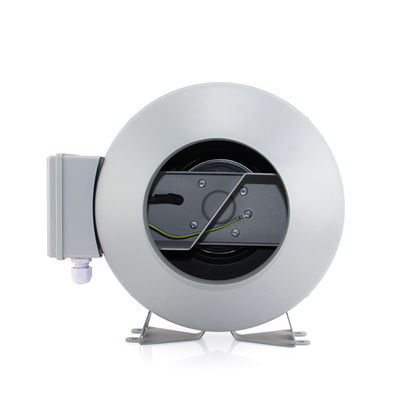 Υψηλή ροή αέρα 6 ιντσών Inline Duct Fan Exhaust Booster Fan για υδροπονική αυξητική σκηνή λευκό