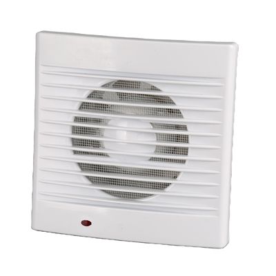 Λευκός 4 ίντσες 100mm μπάνιο Ultra Quiet εξαεριστικό ανεμιστήρα με LED φως πλαστικό τοίχο ανεμιστήρα εξαγωγής ανεμιστήρα εξαγωγής αέρα