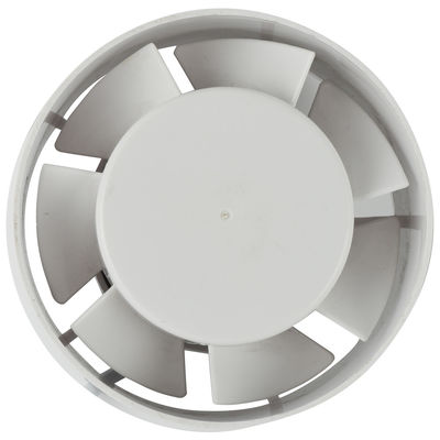 3 έτη Μηχανική διάρκεια ζωής 125MM 150MM Τείχος τοποθετημένος άξονας ροής του μπάνιου εξαγωγέας αέρα