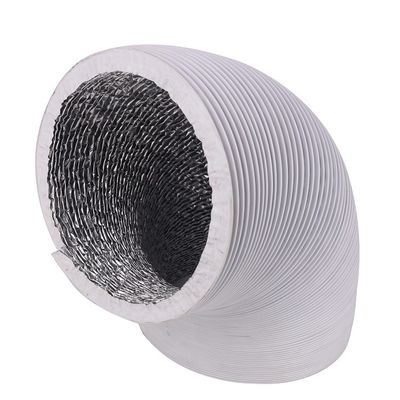 Υποστηριζόμενο OEM Προσαρμοσμένο PVC Αλουμινίου Ευέλικτο Σωλήνα εξαερισμού για φορητό κλιματιστικό