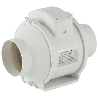150mm 8 ιντσών Inline Duct Fan 240V πλαστικό AC εξαεριστικό ανεμιστήρα τοίχου