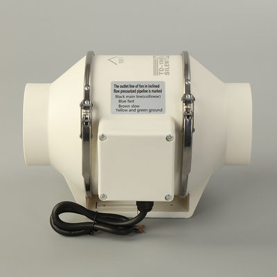 220V 4-12 ίντσες 100mm 125mm 150mm 200mm αεραγωγός εξαερισμού μικτής ροής εσωτερικός ανεμιστήρας
