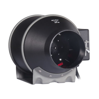 100~240V Χαμηλός θόρυβος 4 ιντσών 100mm In-line αγωγός ανεμιστήρας με ρυθμιστή ταχύτητας για υδροπονική εξαεριστική ανεμιστήρα