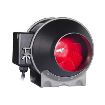 100~240V Χαμηλός θόρυβος 4 ιντσών 100mm In-line αγωγός ανεμιστήρας με ρυθμιστή ταχύτητας για υδροπονική εξαεριστική ανεμιστήρα