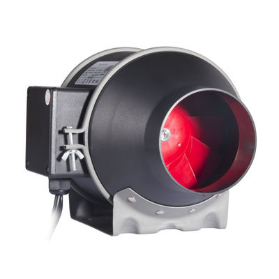 100~240V Χαμηλός θόρυβος 4 ιντσών 100mm In-line αγωγός ανεμιστήρας με ρυθμιστή ταχύτητας για υδροπονική εξαεριστική ανεμιστήρα