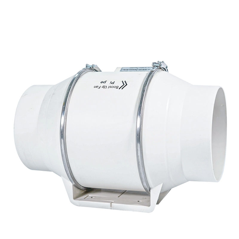 πλαστικό 220V 4/5/6inch 100/125/150/200mm αερισμός αγωγών αναμειγμένης ροής εξατμιστής εσωτερικός ανεμιστήρας αγωγών