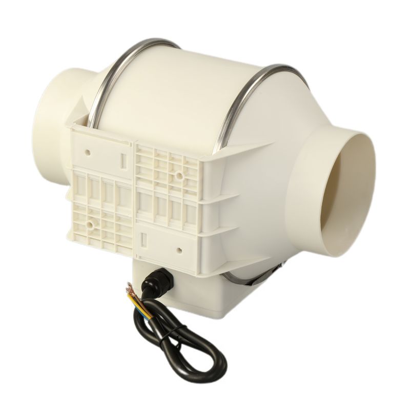 100/125/150mm πλαστική υδροπονική σιωπηλή μικτή ροή εξάτμισης Inline αγωγός ανεμιστήρα για την αγορά