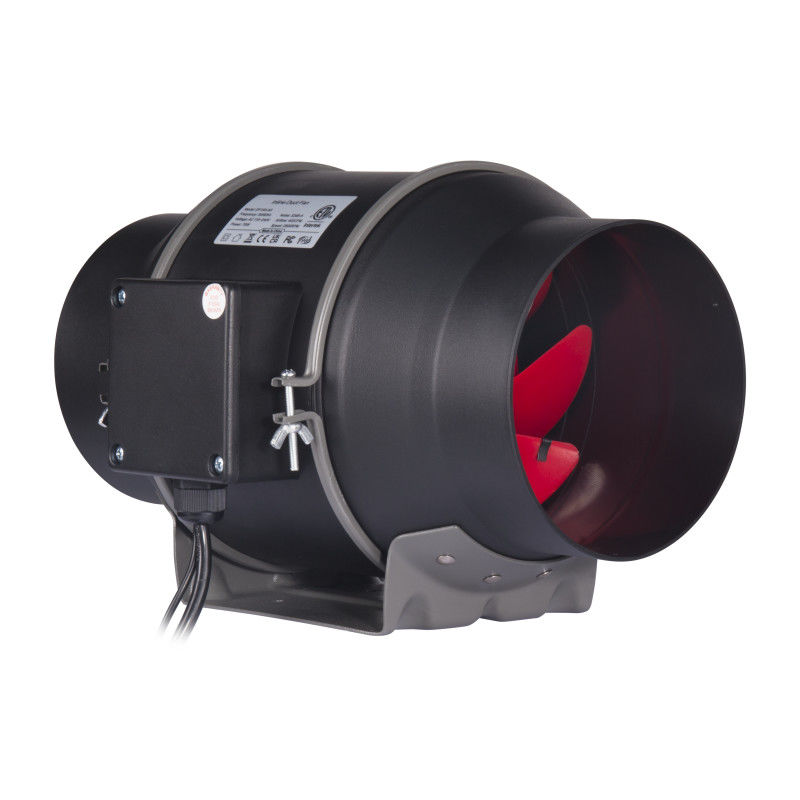 6 ιντσών EC 100~240V Inline Duct Fan Fan με WiFi App με ρυθμιστή θερμοκρασίας υγρασίας χαμηλότερος Inline Duct Fan